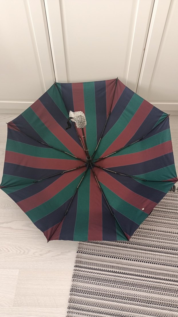 Çok Renkli Pileli Kadın Şemsiye - Görsel 2