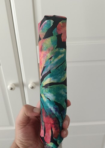 Kadın Bohem Katlamalı Çok Renkli Şemsiye - Görsel 5