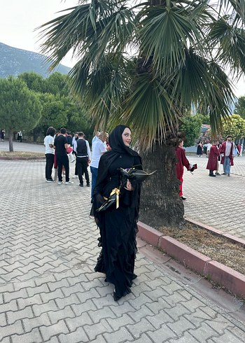 Maveraja Fırfırlı Elbise