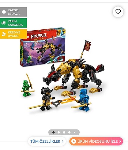 Beden Renk NİNJAGO LEGO