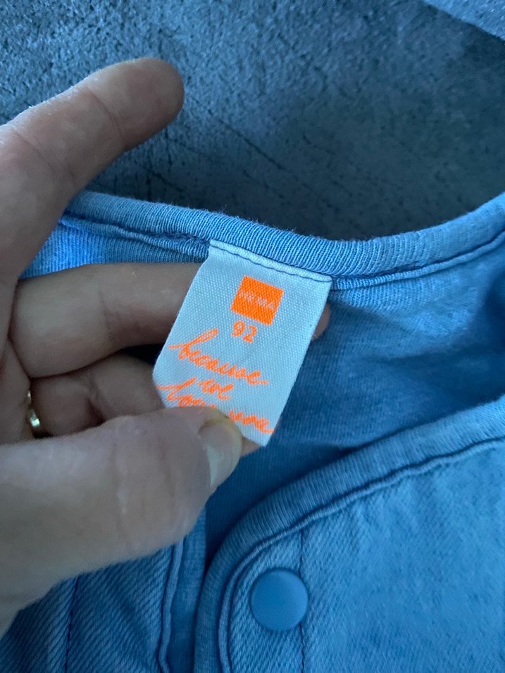 Mavi Düğmeli Kız Denim Ceket - Görsel 5