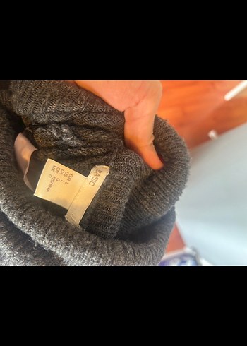 H&M Gri Boğazlı Kadın elbise