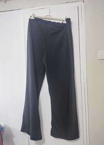 Trendyol & Milla Trendyol Curve Siyah örme krep yüksek bel nervürlü pantolon 5X