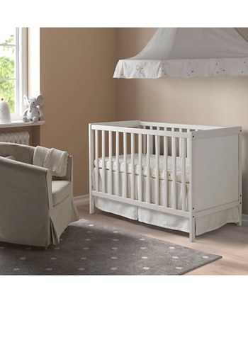 Ikea Ikea SUNDVIK Bebek Karyolası + Yataş Milky Comfy Bebek Yatağı