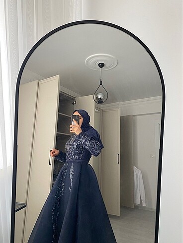 40 Beden lacivert Renk Nişan abıyesı