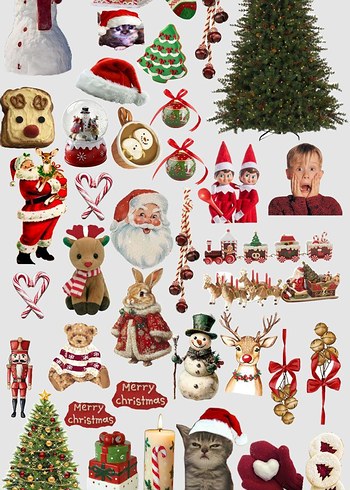 Yeni Yıl Temalı sticket seti