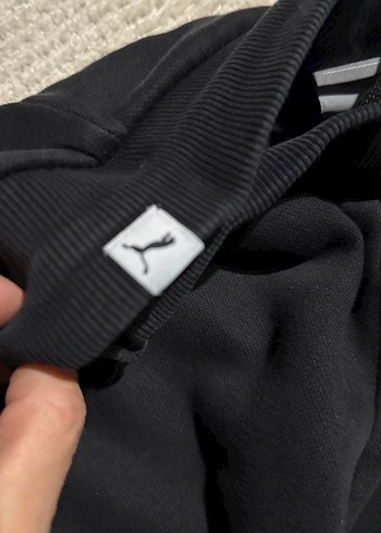 Siyah Kadın Rahat Kesim Midi Eşofman Altı - Görsel 4