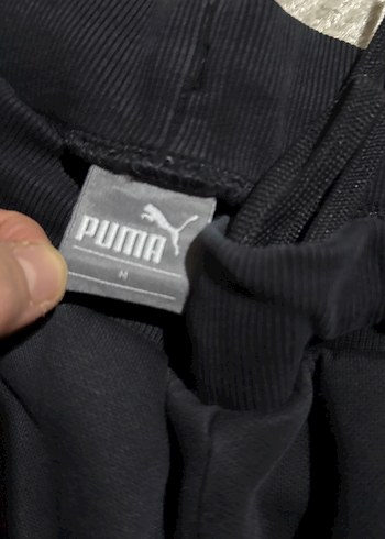 Siyah Kadın Rahat Kesim Midi Eşofman Altı - Görsel 3