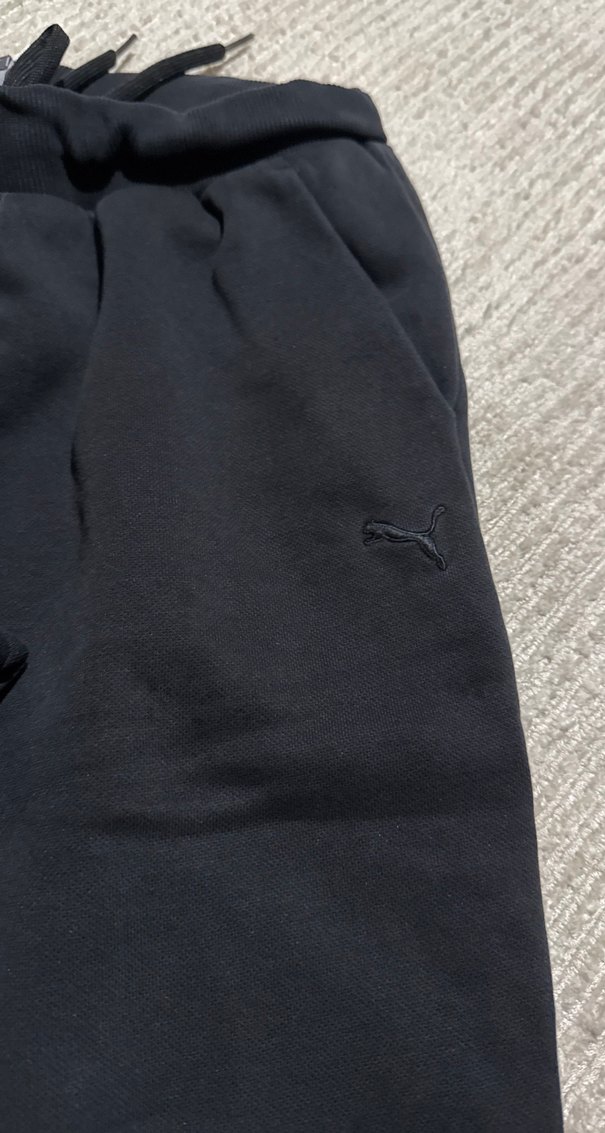 Siyah Kadın Rahat Kesim Midi Eşofman Altı - Görsel 2