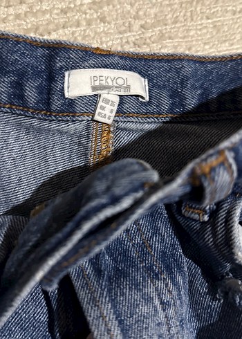 Gevşek Kesim Midi Kot Şort - Görsel 2