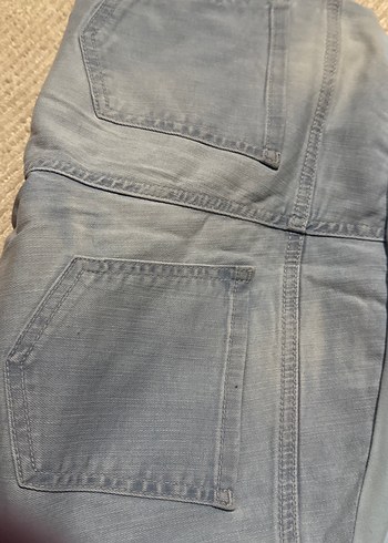 Gri Normal Kesim Hamile Kot Pantolon - Görsel 3