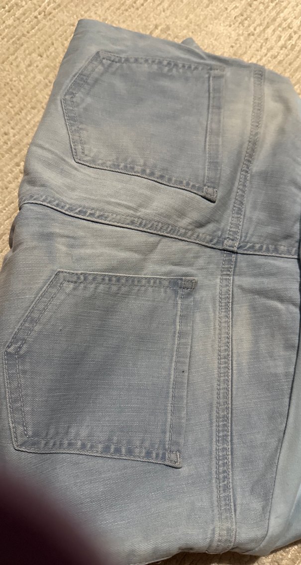 Gri Normal Kesim Hamile Kot Pantolon - Görsel 3