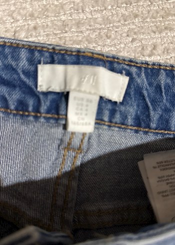 Kadın Mavi Denim Mini Şort - Görsel 2