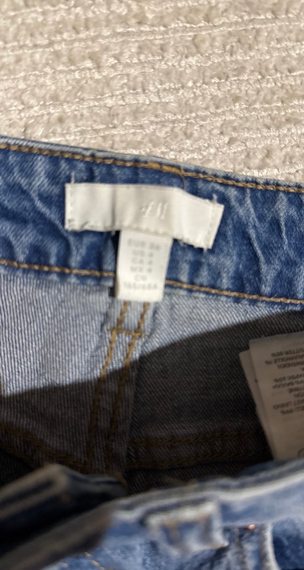 Kadın Mavi Denim Mini Şort - Görsel 2