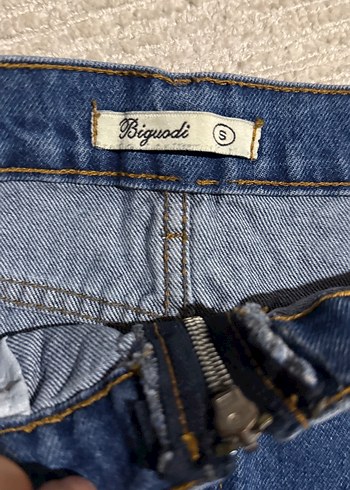 Fermuarlı Mavi Denim Midi Etek - Görsel 2