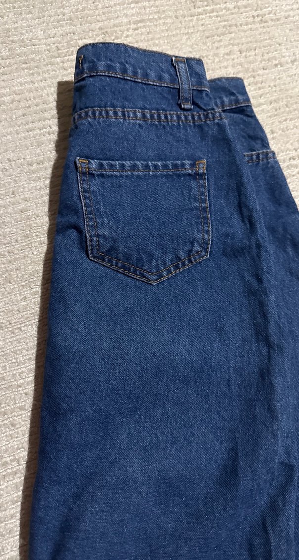 Fermuarlı Mavi Denim Midi Etek - Görsel 4