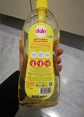 Dalin bebek şampuanı 900 ml