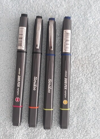 Scrikss rollerball DUOPEN highlighter kalem