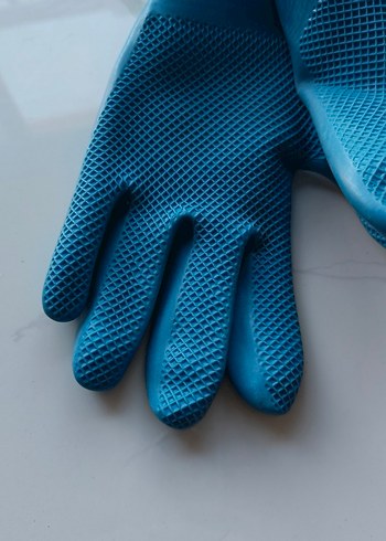 Bay-El Mavi Baskılı Fırın Eldiveni - Görsel 4