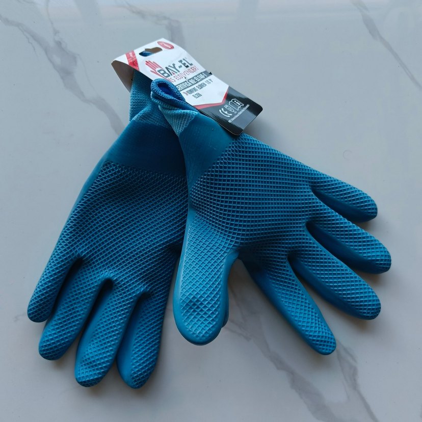 Bay-El Mavi Baskılı Fırın Eldiveni - Görsel 5