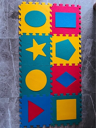 Kauçuk puzzle oyun halısı