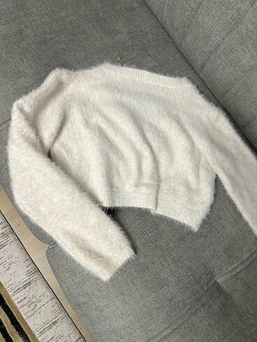 s Beden Peluş hırka crop