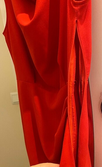 xs Beden Zara döküm yaka fit elbise tek şefe kullanıldı