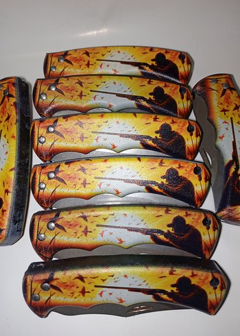 Renkli Desenli Katlanır Bıçak - Görsel 2