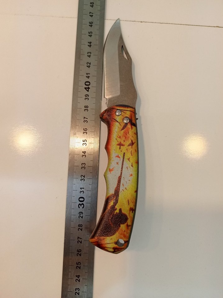 Renkli Desenli Katlanır Bıçak - Görsel 3