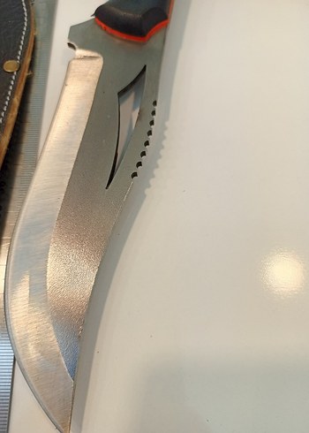 Kahverengi Deri Kılıflı Büyük Kamp Bıçağı - Görsel 10