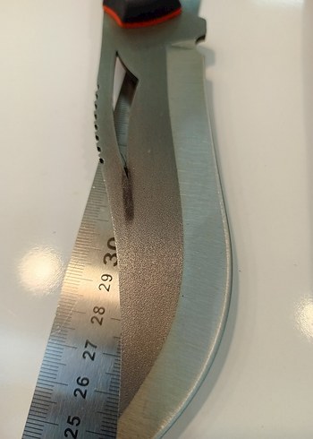 Kahverengi Deri Kılıflı Büyük Kamp Bıçağı - Görsel 8