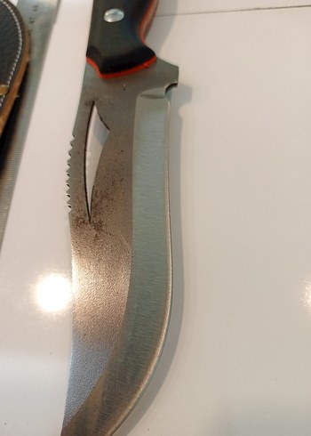 Kahverengi Deri Kılıflı Büyük Kamp Bıçağı - Görsel 9