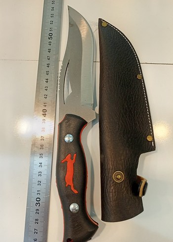 Kahverengi Deri Kılıflı Büyük Kamp Bıçağı - Görsel 6