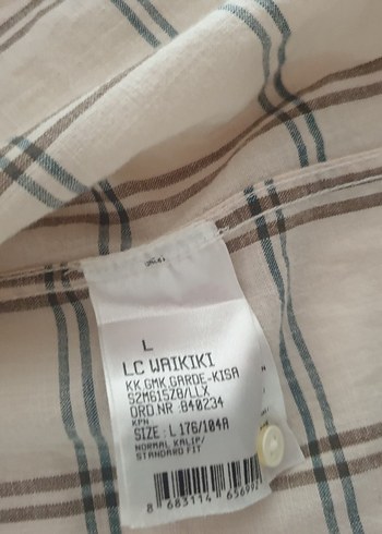 LC Waikiki Bej Keten Kısa Kollu Erkek Gömlek
