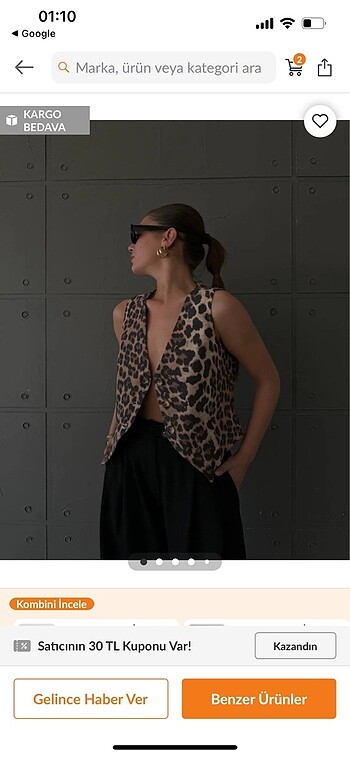 Leopar yelek