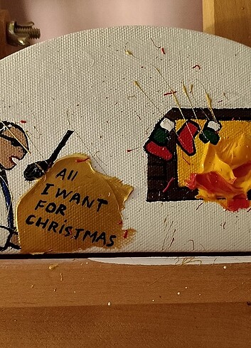  Beden çeşitli Renk Noel Paint / Ray Charles