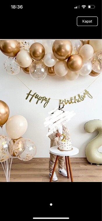 Gold beyaz set