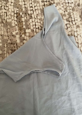 Bebek mavisi kadın bluz - Görsel 3