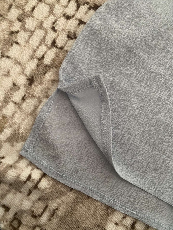 Bebek mavisi kadın bluz - Görsel 4