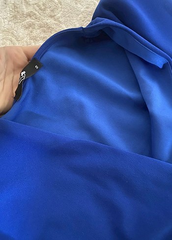 Vatkalı V Yaka Kadın Abiye Elbise - Görsel 2