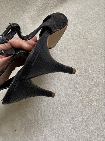 39 Beden siyah Renk H&M kısa topuklu stiletto ayakkabı