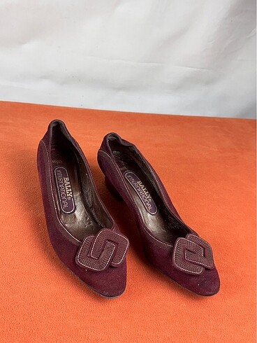 Bally vintage y2k bordo nubuk süet ayakkabı