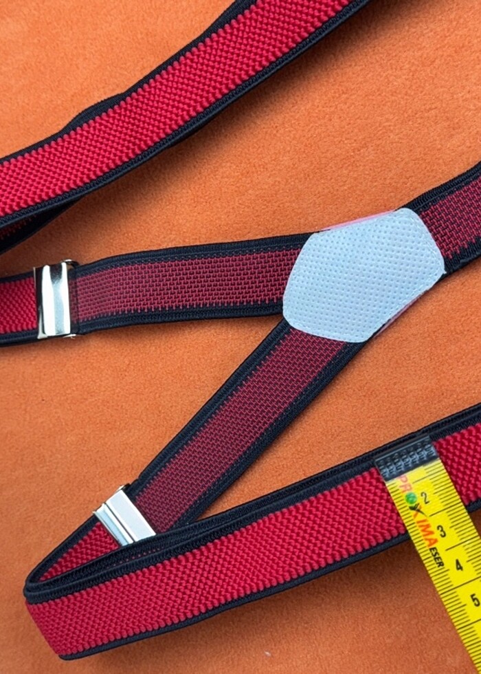 Lastikli ayarlanabilir pantolon askısı - Görsel 3