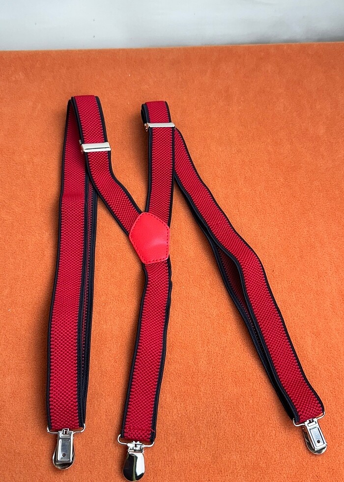 Lastikli ayarlanabilir pantolon askısı - Görsel 4