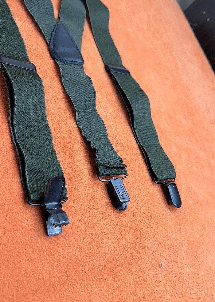 Haki lastikli ayarlanabilir pantolon - Görsel 2