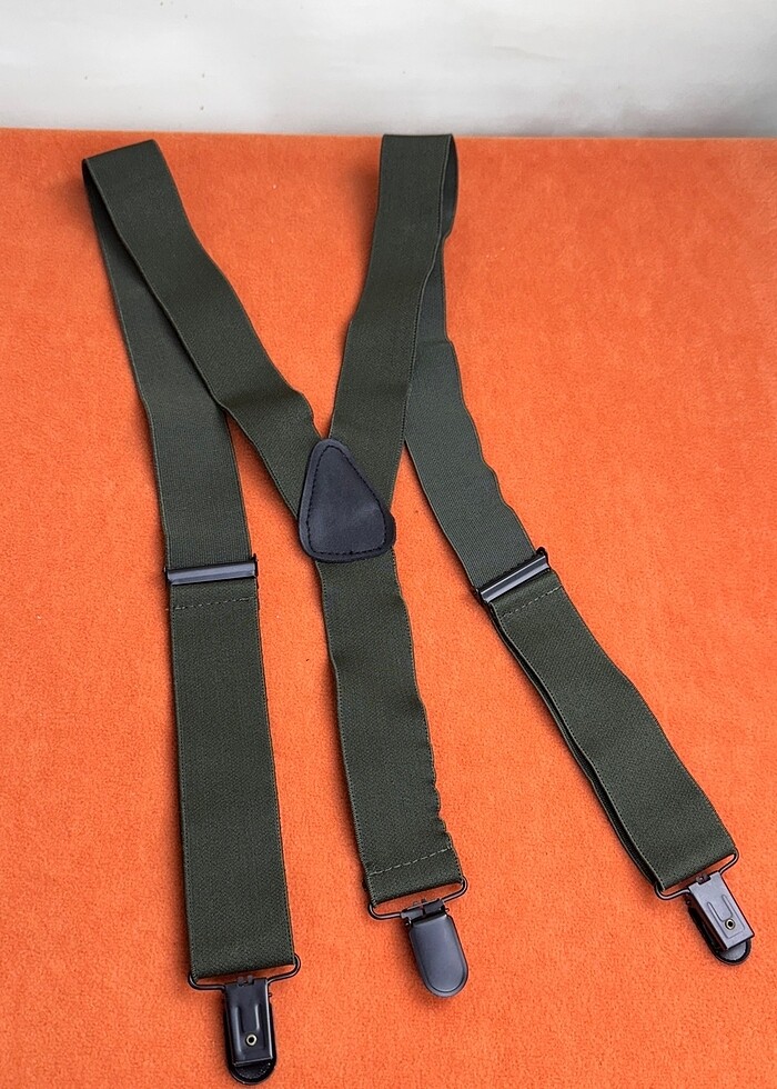 Haki lastikli ayarlanabilir pantolon - Görsel 4