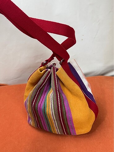 Esprit Esprit renkli çizgili tote çapraz çanta