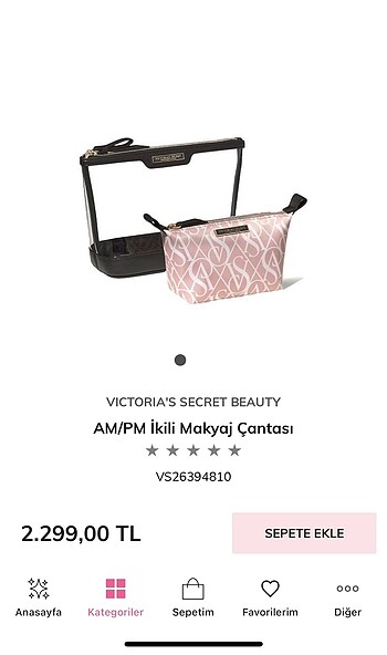 Victoria s Secret Victoria?s Secret Seyahat Set