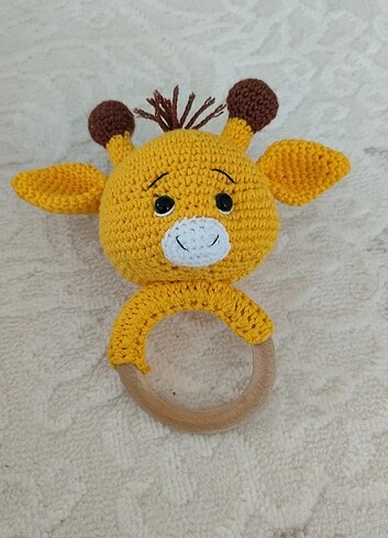 Amigurumi diş kaşıyıcı çıngırak