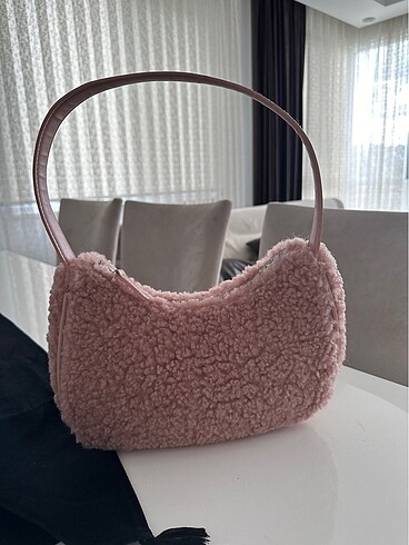 Defacto Defacto pembe peluş el çantası